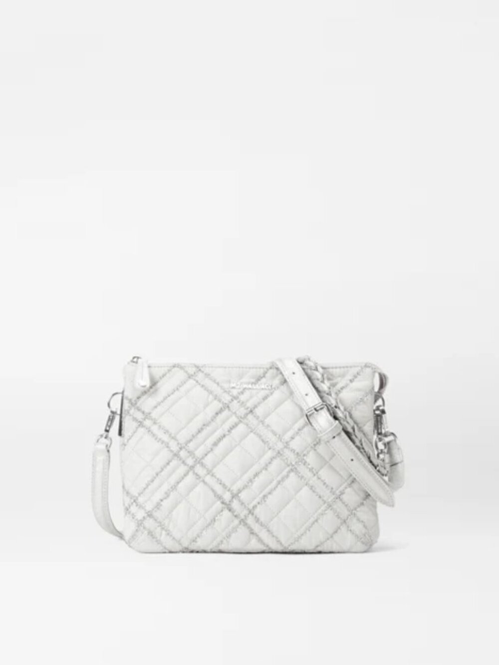 MZ Wallace Large Crosby Pippa bag in frost tinsel, NWT $335.00